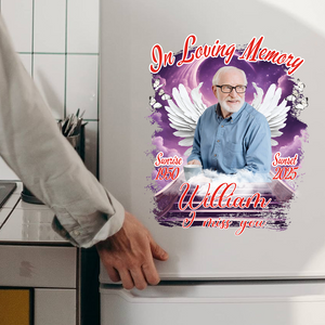 Custom Photo In Loving Memory - Memorial Personalized Decal