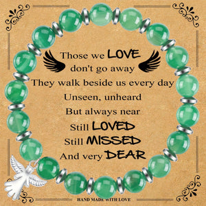 Guardian Angel Gift, Little Hug from Heaven Natural Stone Angel Bracelet