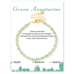 4mm healing stone beaded bracelet