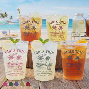 Personalized Summer Party Cups β "Hello Summer Vibes" β Gift For Best Friends & Family