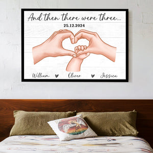 Personalized First-Time Parents Canvas: A Tribute to Love, Celebrating a Special Moment