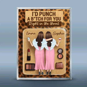 Custom Rectangle Shaped Acrylic Plaque - Personalized Best Friend Birthday Gifts