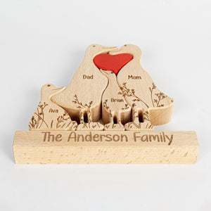 Meet Your Quirky Duck Family - Personalized Wooden Duck Family Puzzle