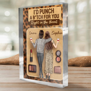 Custom Rectangle Shaped Acrylic Plaque - Personalized Best Friend Birthday Gifts