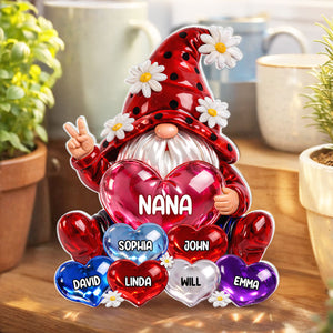 Grandma Little dwarf with Grandkids Names - Personalized Acrylic Plaque