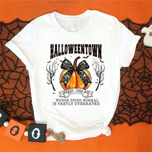 Personalized Halloweentown Pumpkin Pure cotton T-Shirt Halloween Party
