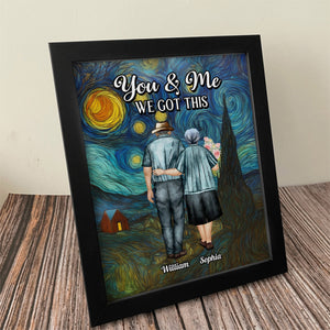 You & Me We Got This Starry Night Personalized Picture Frame Anniversary Gifts For Couple