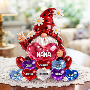 Grandma Little dwarf with Grandkids Names - Personalized Acrylic Plaque