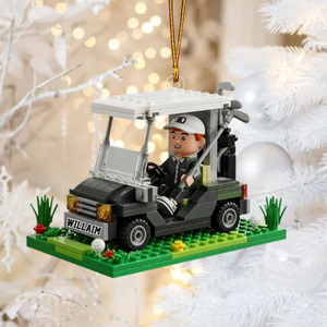 Gift For Golfers - Personalized Golf Custom Shaped Acrylic Ornament