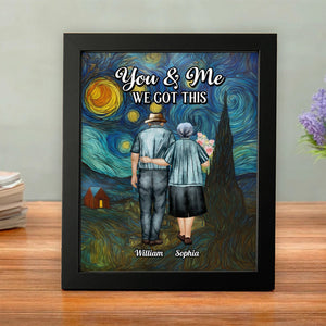 You & Me We Got This Starry Night Personalized Picture Frame Anniversary Gifts For Couple