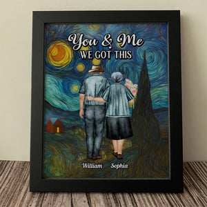You & Me We Got This Starry Night Personalized Picture Frame Anniversary Gifts For Couple