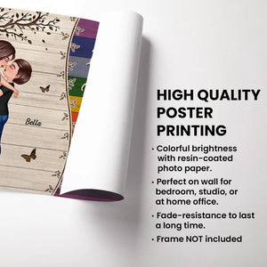 The Day I Met You Couple LGBT Personalized Poster, Pride Month Gift