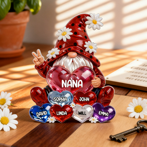 Grandma Little dwarf with Grandkids Names - Personalized Acrylic Plaque