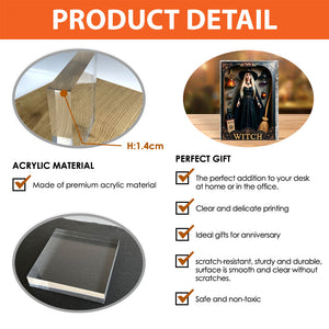 Magical Witch - Personalized Witch Custom Shaped Acrylic Plaque