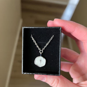 Enamel Mini Cross Necklace, Tiny Cross Necklace, Religious Necklace