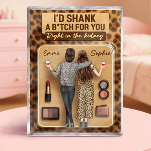 Custom Rectangle Shaped Acrylic Plaque - Personalized Best Friend Birthday Gifts