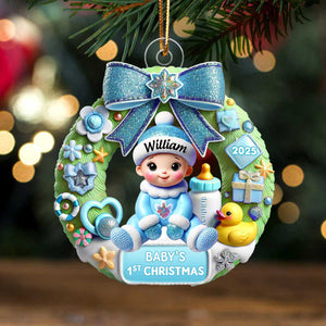 Baby's First Christmas - Personalized Ornament, Christmas Keepsake for Baby