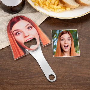 Personalized Funny Avatar Face Photo Bottle Opener