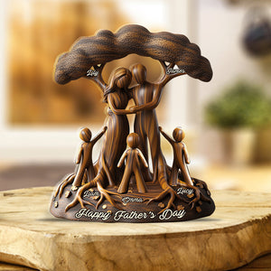 To Us You're The World - Personalized Father Custom Shaped Acrylic Plaque