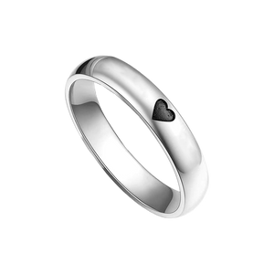 Couple Ring - Personalized Name Matching Heart Promise Rings