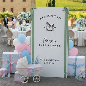 Baby Shower - Personalized Baby Shower Welcome Sign, Oh Baby Welcome Decorations