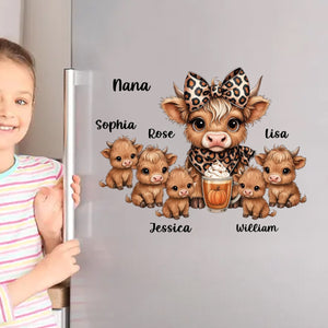 This Mama Grandma Loves Her Herds – Personalized Highland Cow Family Decal