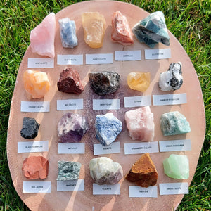 Natural crystal power stress relief crystal raw stone Rolling set stone