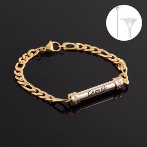 Personalized Cremation Jewelry for Ashes, Urn Bracelet for Ashes