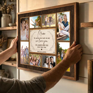 Thank You Mum Gift - Personalized Mum Photo Collage Canvas, Photo Gift For Mom