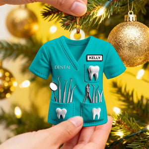 Custom Name Dentist Ornament - Personalized Christmas Ornament, Home Decor