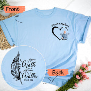 Your Wings Were Ready But My Heart Was Not - Memorial Personalized Custom Back And Front Pure Cotton T-shirt