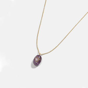 Natural Stone Precious Pendant Necklace