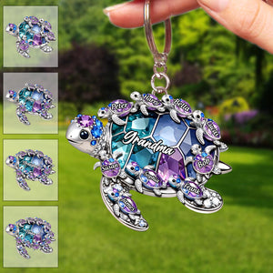 Custom Shaped Acrylic Keychain - Personalized Mother's Day Birthday Gifts For Mom, Grandma