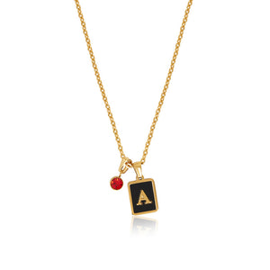 Personalized Initial Birthstone Necklace For Woman