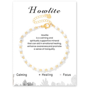 4mm healing stone beaded bracelet