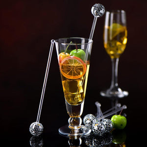 Disco Ball Drink Stirrers Party Decorations