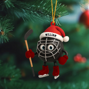 Personalized Hockey Ornament Christmas Gift For Hockey Lovers