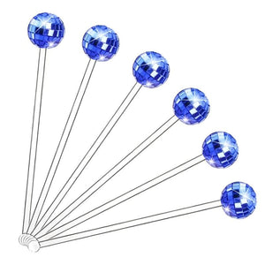 Disco Ball Drink Stirrers Party Decorations