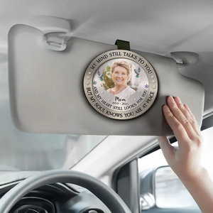 My Mind Still Talks To You - Personalized Custom Car Visor Clip