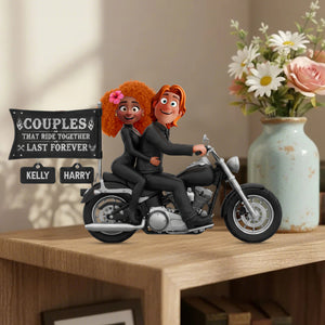 Biker Couple Personalized Acrylic Plaque Gifts For Couple