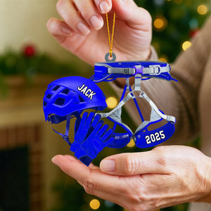 Rock Climbing Equipment Personalized Christmas Ornament, Gift for Rock Climbing Enthusiast