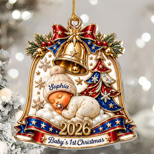 Personalized "Baby's 1st Semiquincentennial" Acrylic Ornament โ 250th Anniversary Keepsake