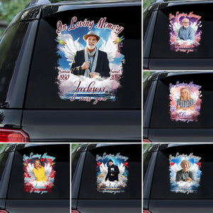 Custom Photo In Loving Memory - Memorial Personalized Decal