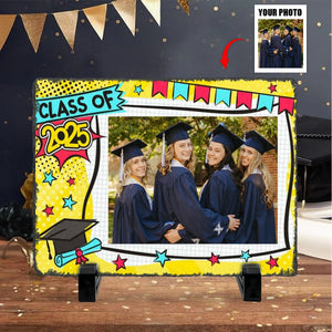 Personalized Graduation Stone With Stand,Graduation Photo Frame, Graduation Gift Idea