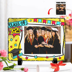 Personalized Graduation Stone With Stand,Graduation Photo Frame, Graduation Gift Idea