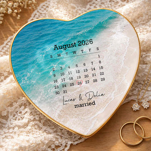 Personalized "Married" Jewelry Dish โ Gift For Couples