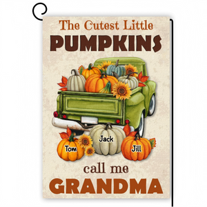 Personalized Grandma Gifts Garden Flag Fall Decoration