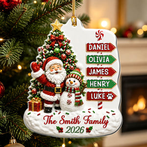 "Together Is The Best Place To Be This Christmas" β Personalized Acrylic Ornament