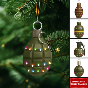 Personalized Christmas Ornament, An Unique Christmas Gift For Military Enthusiasts