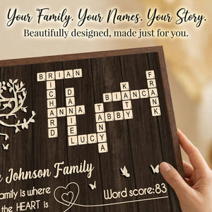 Family is Where the Heart is - Personalized Poster - Sentimental Gift for Loved Ones